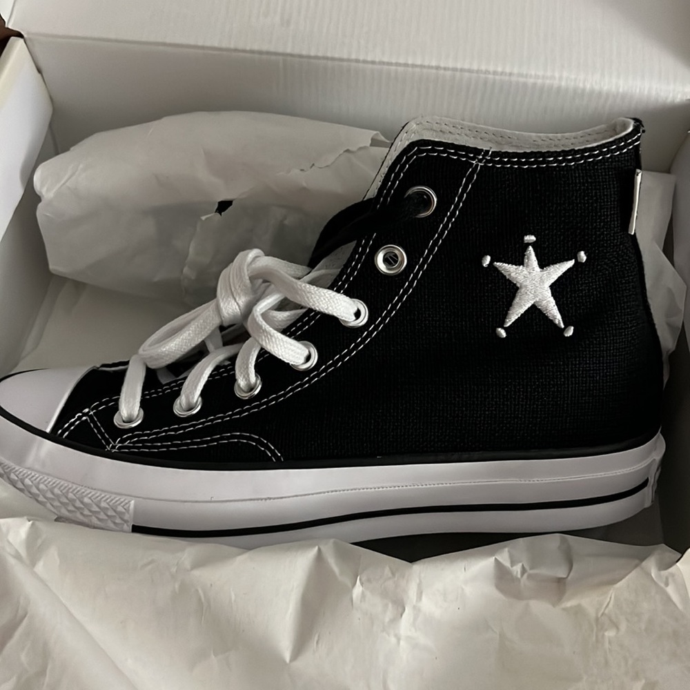 Brand new in box Stussy Converse high tops